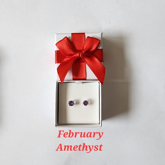 5 pair Birthstone Earrings NEW - Picture 3 of 7